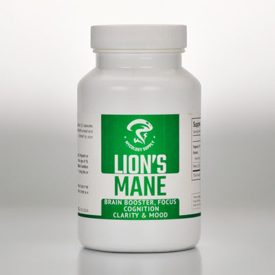 Mycology Supply - Lion's Mane Capsules - Organic Lions Mane Mushroom Extract for Cognitive Function & Immune Support - Brain Mushroom Supplements for Memory & Focus - Vegan, 120 Capsules