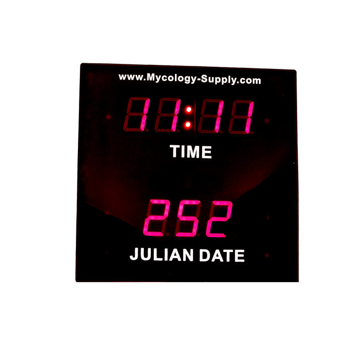 Mycology-Supply Julian Day Clock — Digital Day &amp; Time Display for Mushroom Cultivation