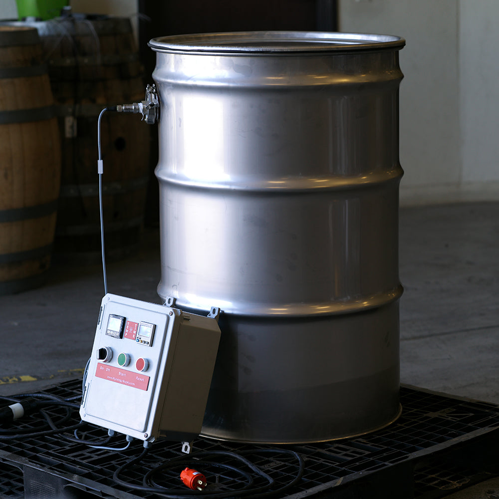 Barrel Steamer DIY Kit with PID controller- Mushroom Substrate Sterilization / Pasteurization (110v)