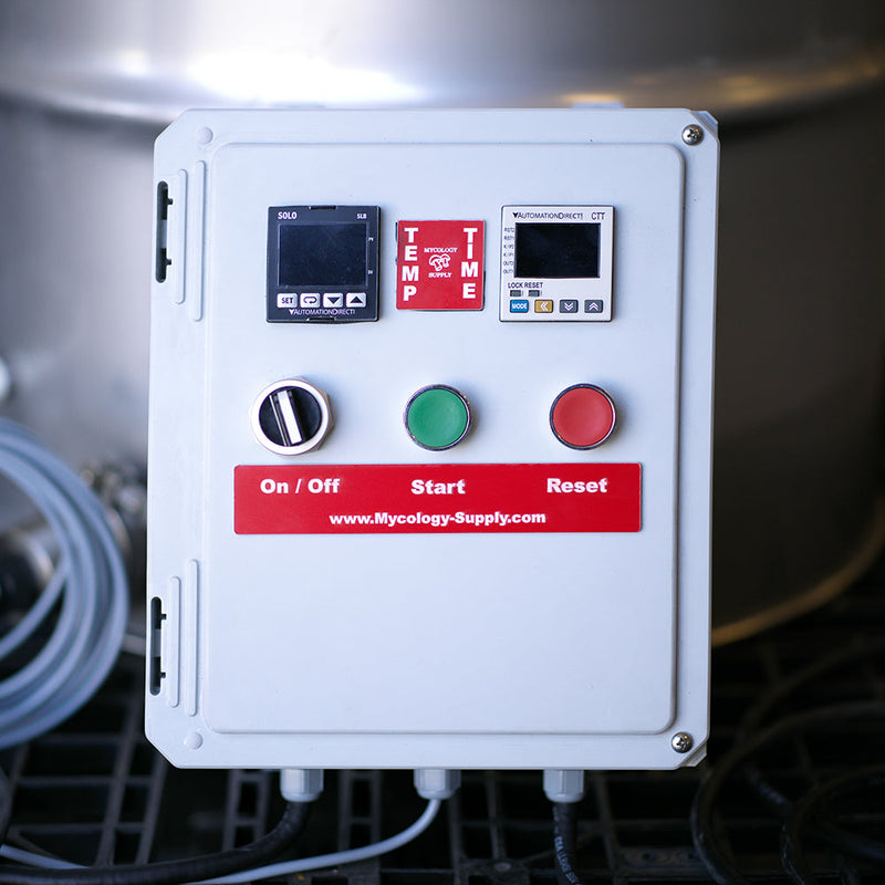 Barrel Steamer 55 Gallon Stainless Steel with PID controller - Mushroom Substrate Sterilization / Pasteurization (220V)