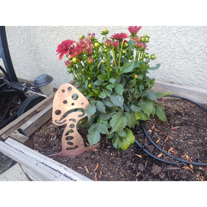 Metal Garden Stake - Mushrooms - Pair