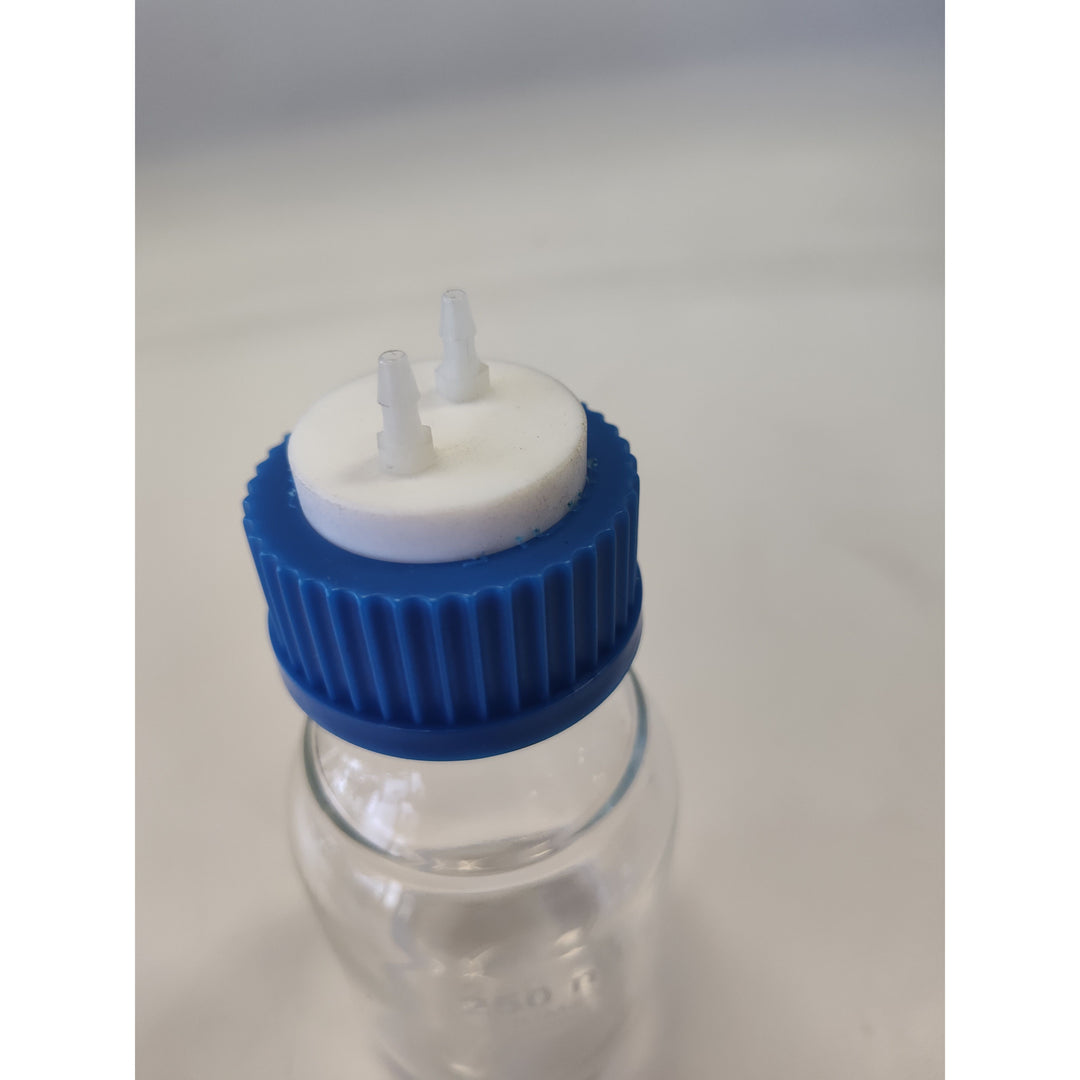 GL45 Ported Cap for sterile culture - 3 ports, barbed connectors