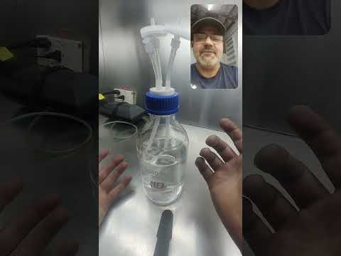 GL45 Ported Cap for sterile culture - 2 ports, barbed connectors