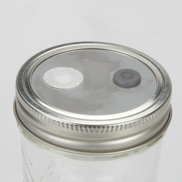 Stainless Culture Jar Lid, Largemouth - 5 pack